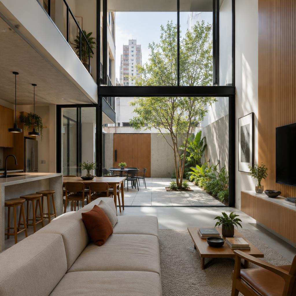 Conceito Urban House — casa urbana contemporânea em São Paulo